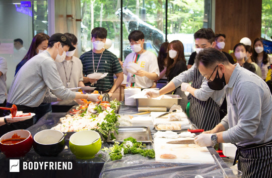 바디프랜드가 상반기 승진 축하 파티를 진행했다. <바디프랜드 제공>